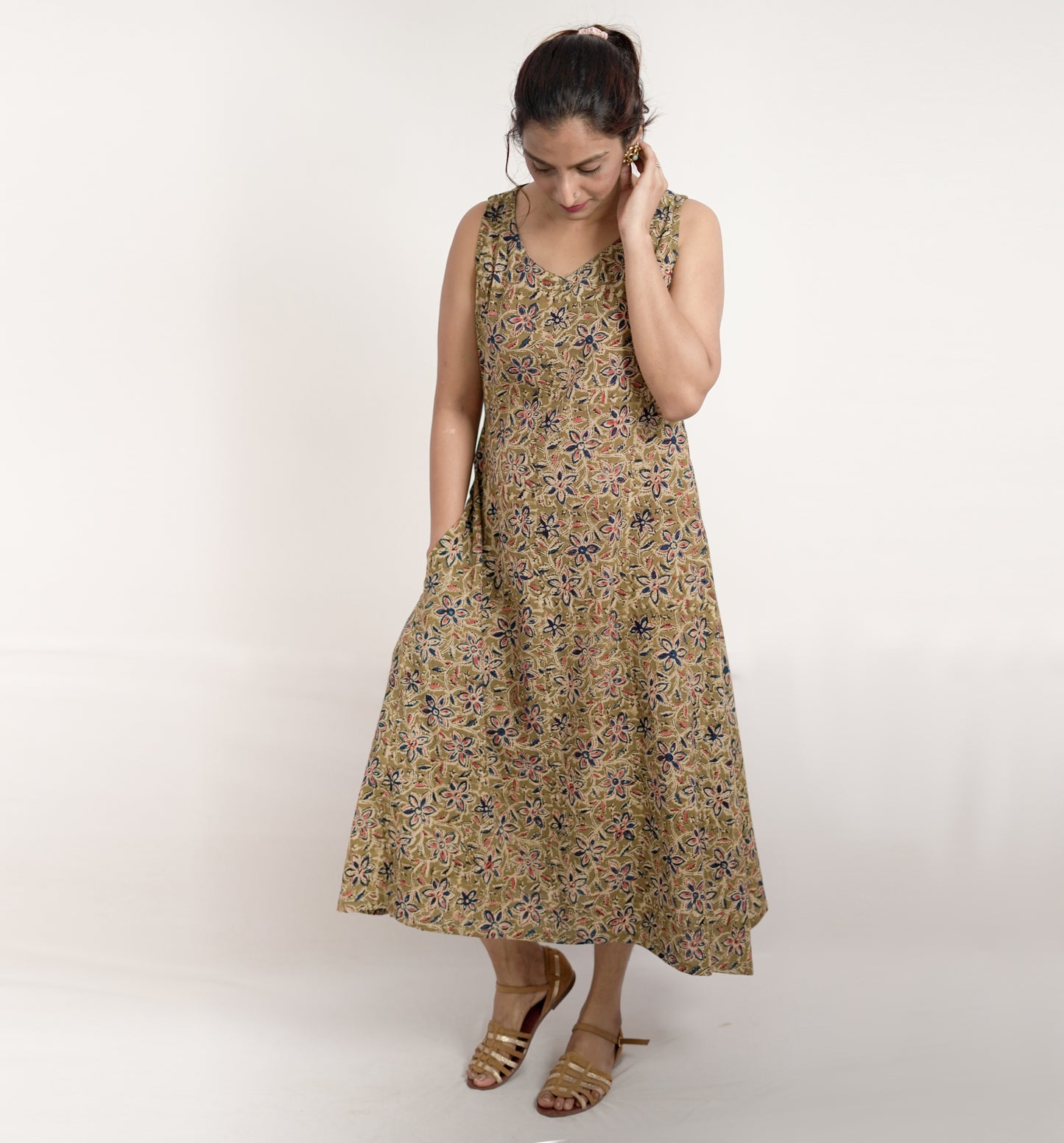 Kalamkari Dress/Kurti (Extra sleeves Available)